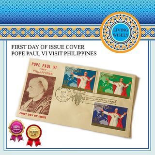 First Day of Issue Cover Pope Paul VI visit Philippines FDC