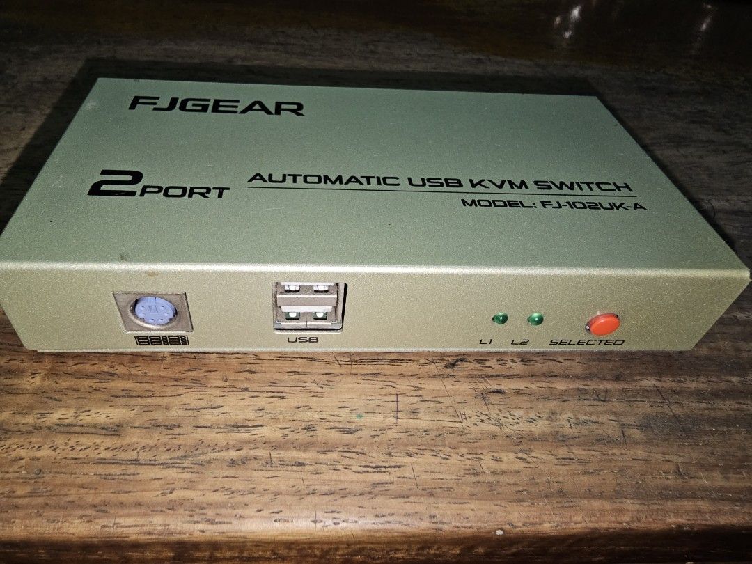 FJGear 2 port VGA Automatic USB KVM Switch (Category: Networking) located in Manila. Submitted by tejeron (Listing ID 1222458948, Image 2). Description: .