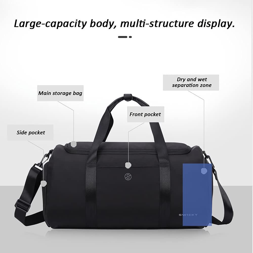 Weekender bag with separate shoe compartment sale