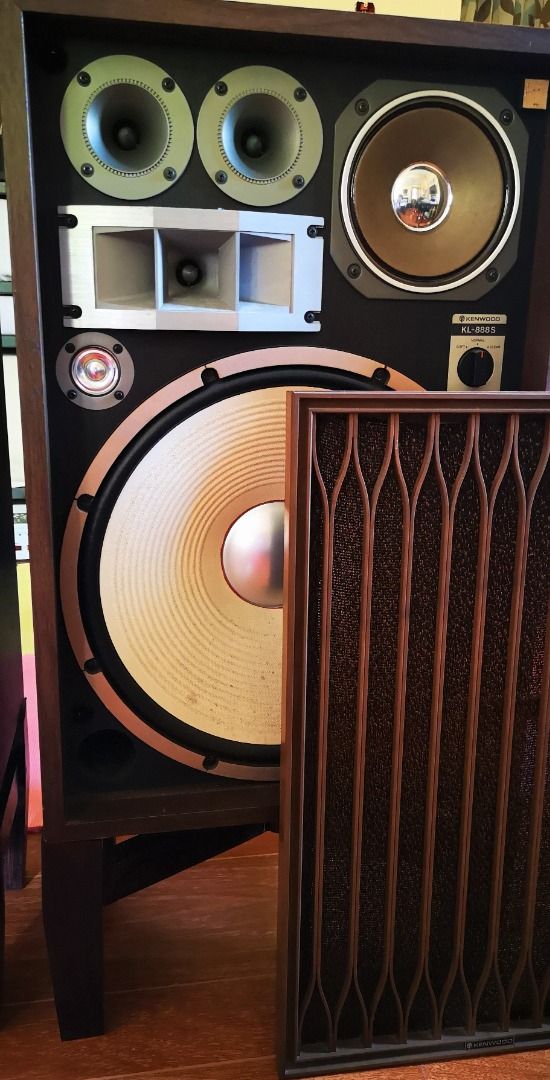 FS KENWOOD KL888S Vintage 5Way, 6Speaker System at 260 Watts 8ohms Made in Japan+Solid