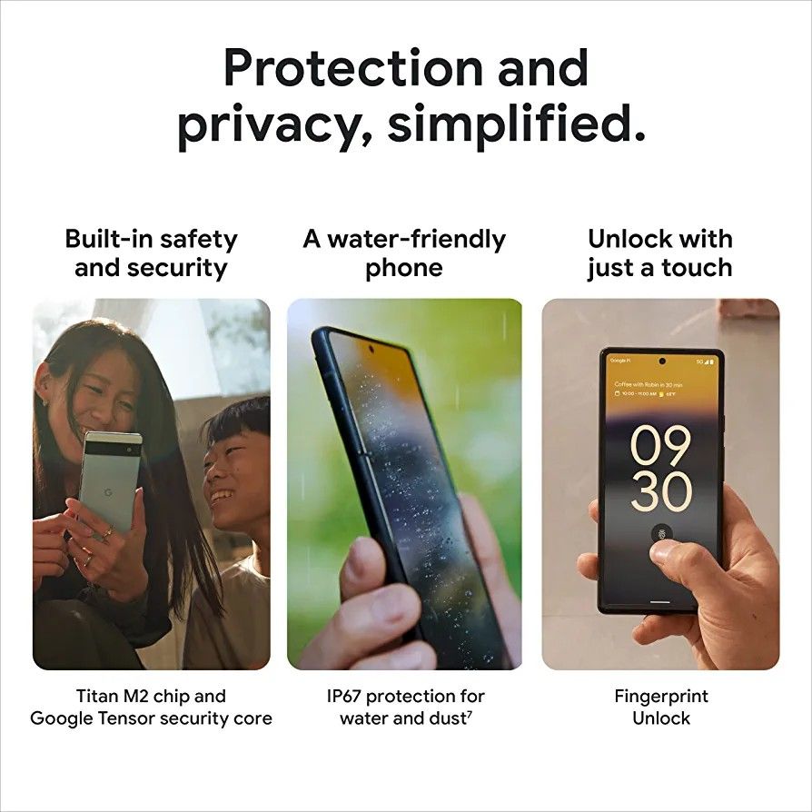 マルチボーダーシリーズ Google Pixel 6a chalk 128 GB au版