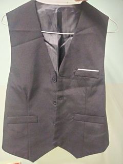 Grey Sleeveless Vest with Pocket