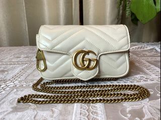 ?% Authenticity Gucci Brown Quilted Marmont Shoulder Bag, Luxury, Bags &  Wallets on Carousell