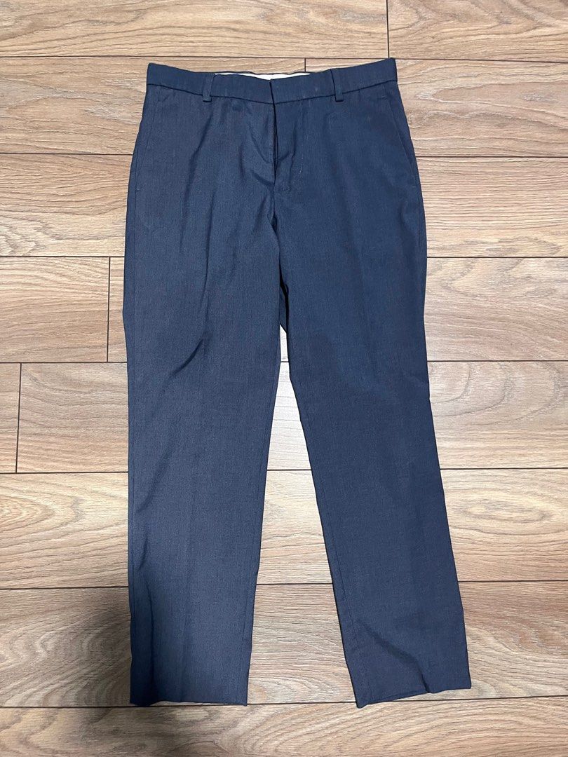 H and m blue on sale trousers