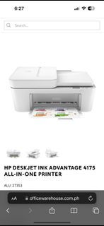 HP Deskjet ink advantage 4175 printer