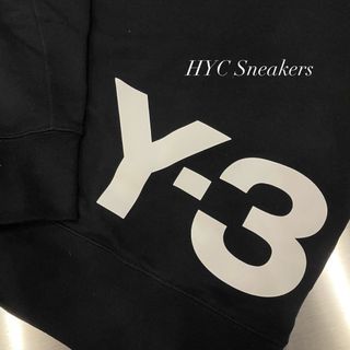 [HYC] Y-3 山本耀司 20週年限定 大LOGO 大學踢 長袖衛衣 黑 黑魂 SIZE : XXS