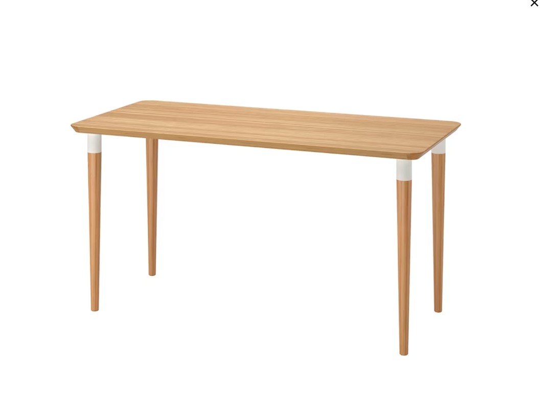 Ikea bamboo table , Furniture & Home Living, Furniture, Tables & Sets