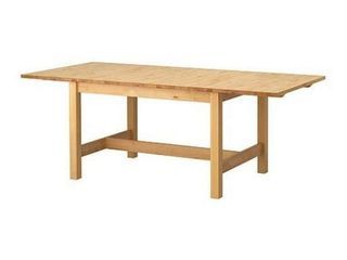 IKEA NORDEN Solid Wood Birch Extendable Dining Table