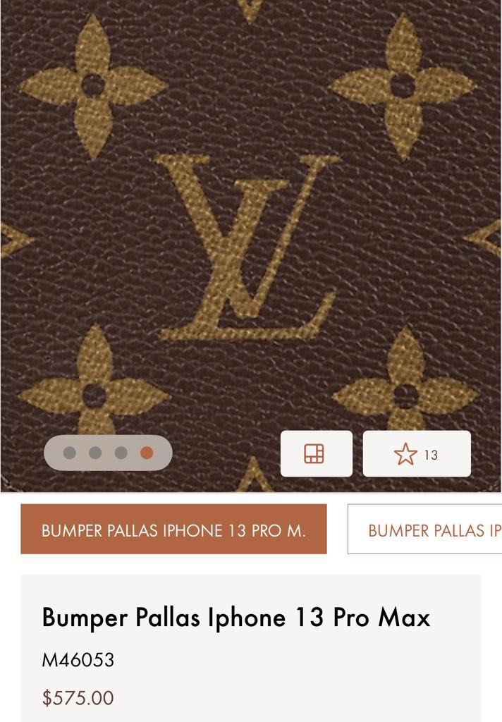 Shop Louis Vuitton MONOGRAM Bumper pallas iphone 13 pro max