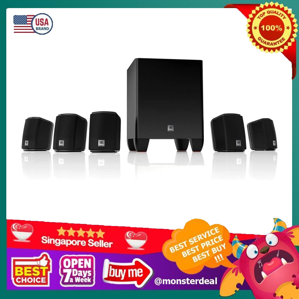 JBL Cinema 510 5.1 Home Theatre Speaker System, Black, Audio, Soundbars