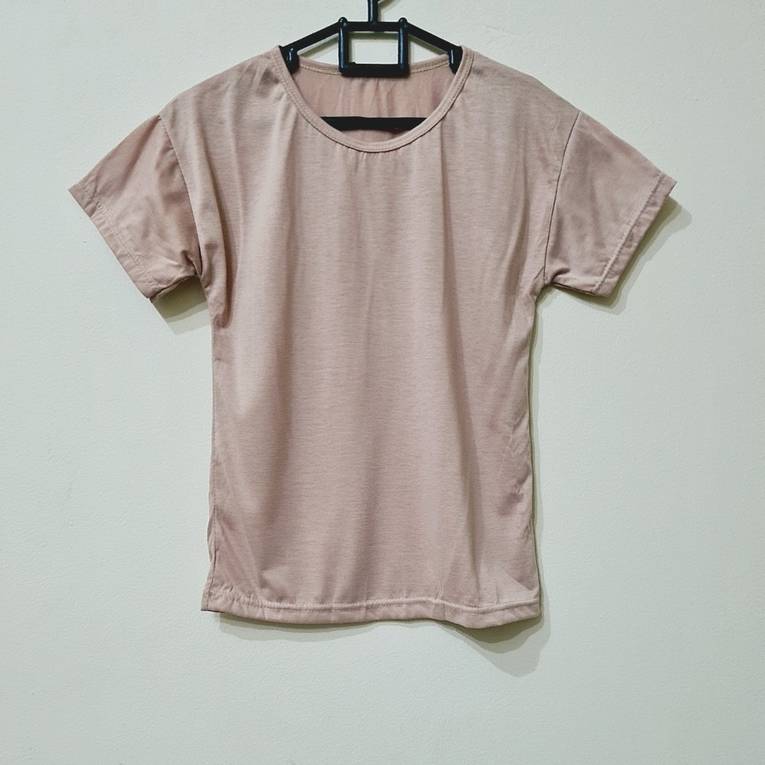 Kaos Polos Leher Bulat O Tangan Pendek Warna Choco Kulit Tan Coklat Muda Susu Latte On Carousell