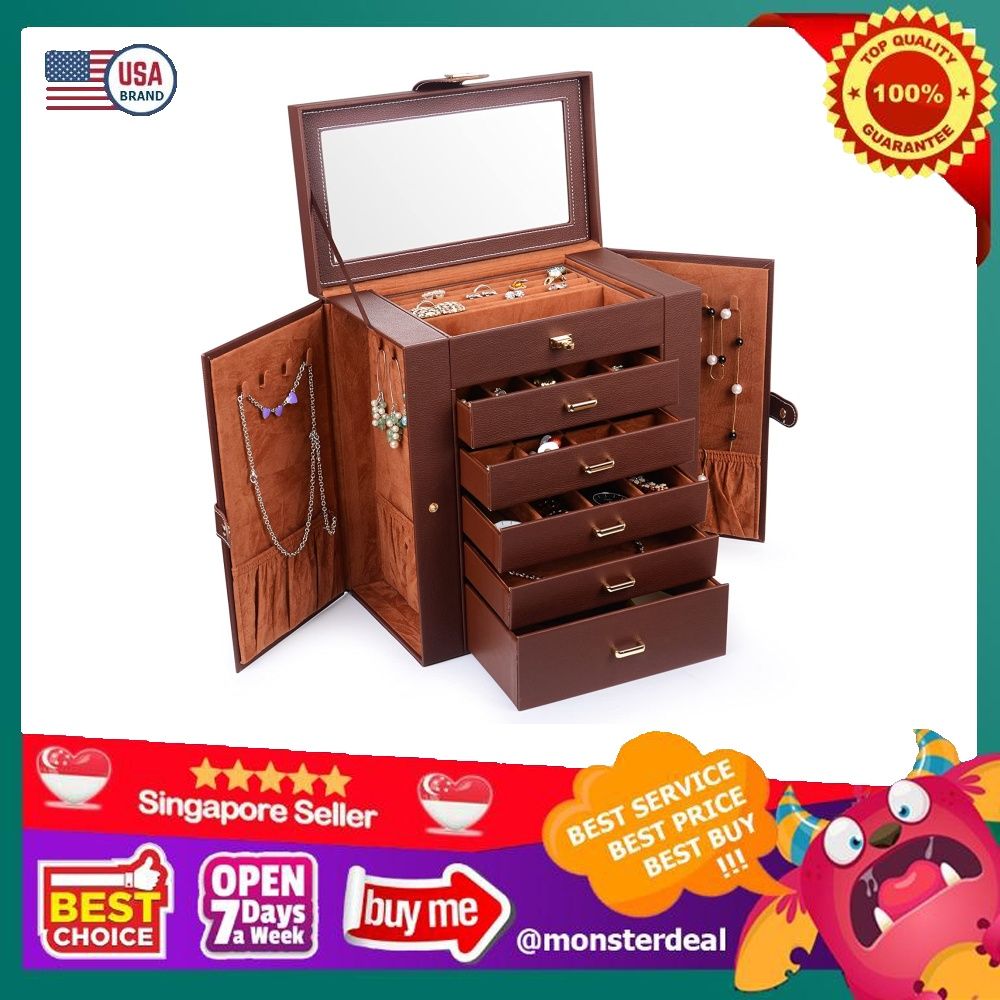 Kendal huge leather jewelry box hot sale