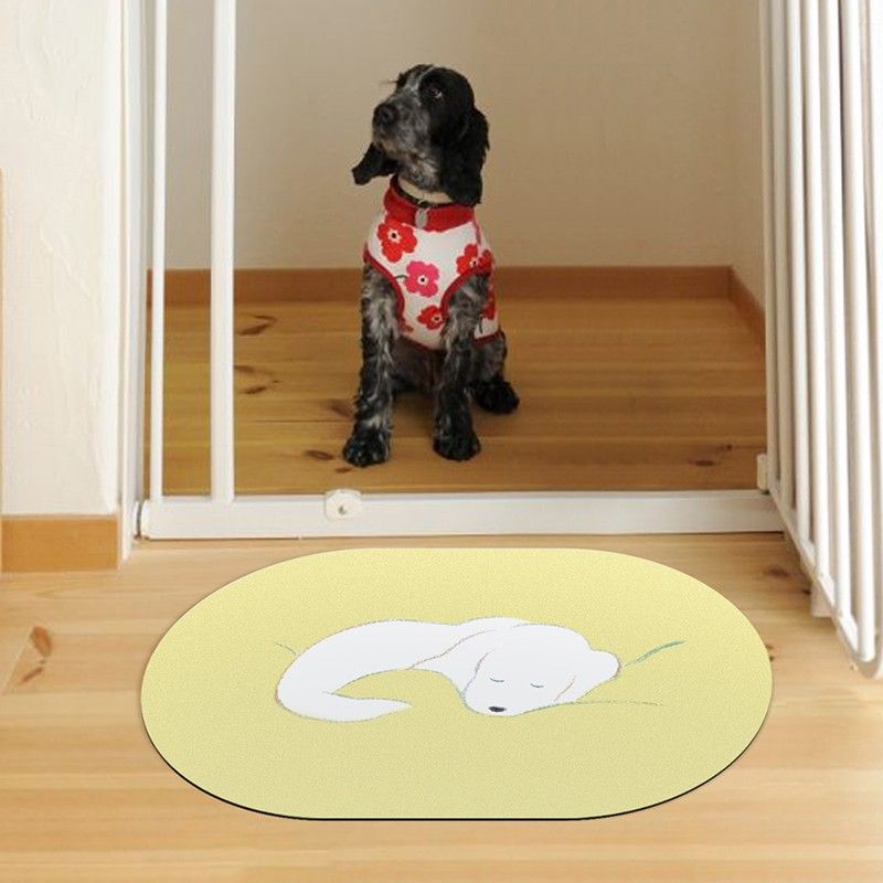 Water absorbing clearance mat for dogs