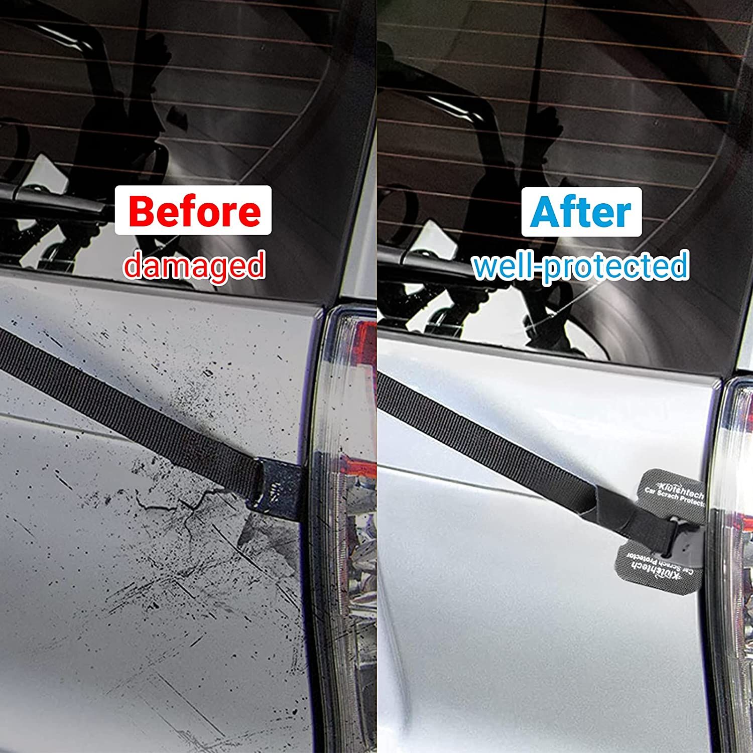 Klutchtech 8 Packs Car Scratch Protectors for Trunk Bike Rack Bike Car Scratch Protection Pads Anti Scratch Accessory for Car Paint Black Everything Else on Carousell