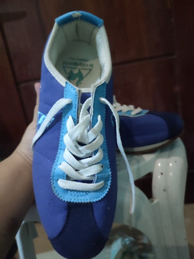 Le Coq sportif shoes (Category: Sneakers) located in Leyte. Submitted by hopelovedstuff (Listing ID 1222584643, Image 2). Description: still good. minor flaw on sock liner, see photos Size:US7/EUR40/25CM no box.