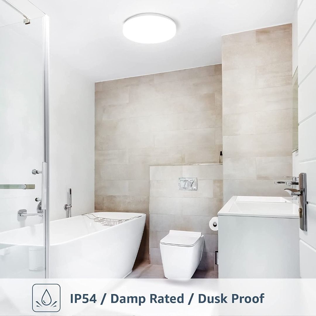 Lepro Bathroom Light, 15W 1500lm Ceiling Lights, 100W Equivalent ...