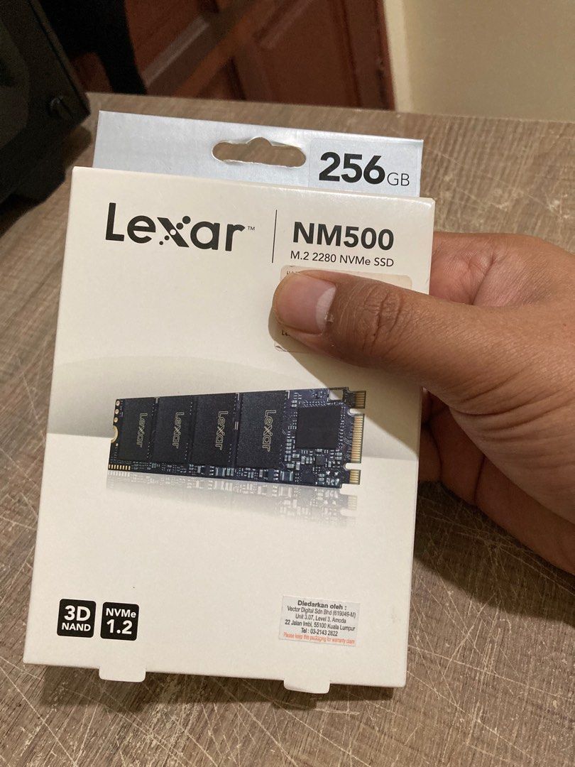 Lexar NM500 256GB NVMe SSD KEMASRAYA