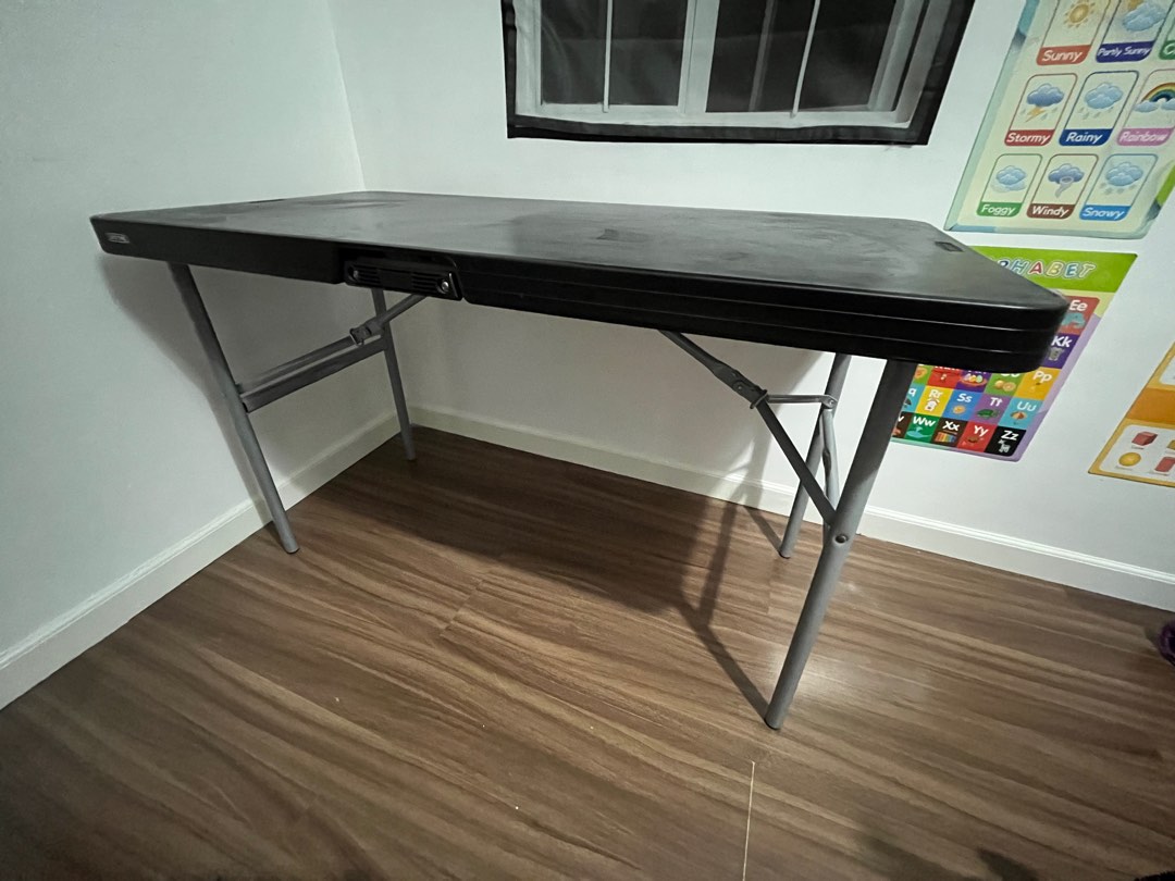 Lifetime table black & gray, Furniture & Home Living, Outdoor Furniture