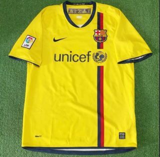Lionel Messi Barcelona Away Jersey 2008/2009 Original Nike Football Shirts Kit Barca
