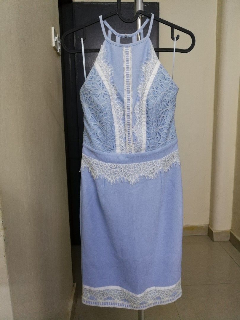 Lipsy blue lace new arrivals dress