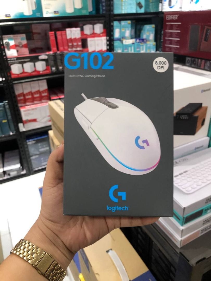 Logitech G102 LIGHTSYNC RGB Gaming Mouse White, Computers & Tech, Parts ...