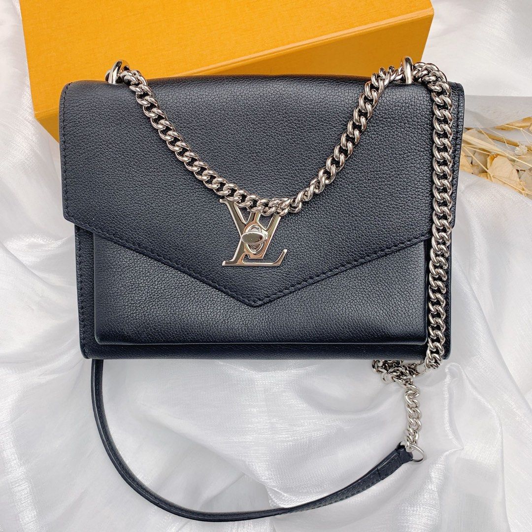 Louis Vuitton Lockme Chain PM Bag Black Calfskin Antique GHW, Luxury, Bags  & Wallets on Carousell