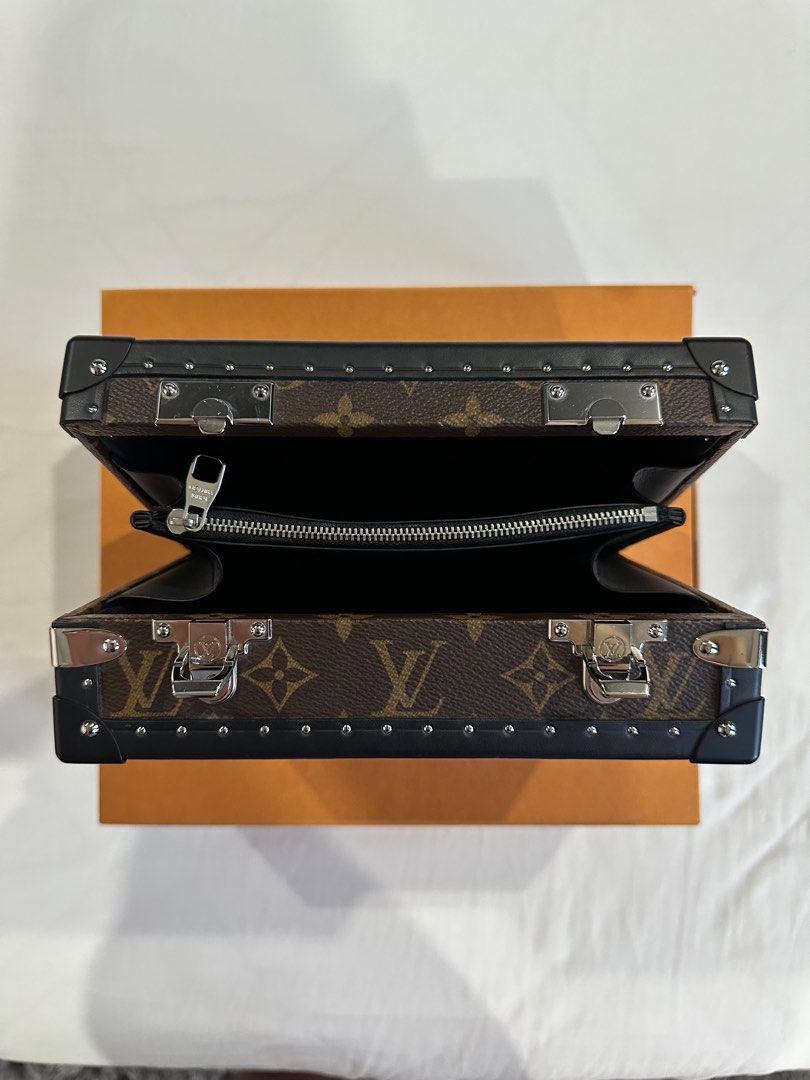 Louis Vuitton Monogram Massacar Canvas Clutch Box Bag Silver Hardware, 2020  Available For Immediate Sale At Sotheby's