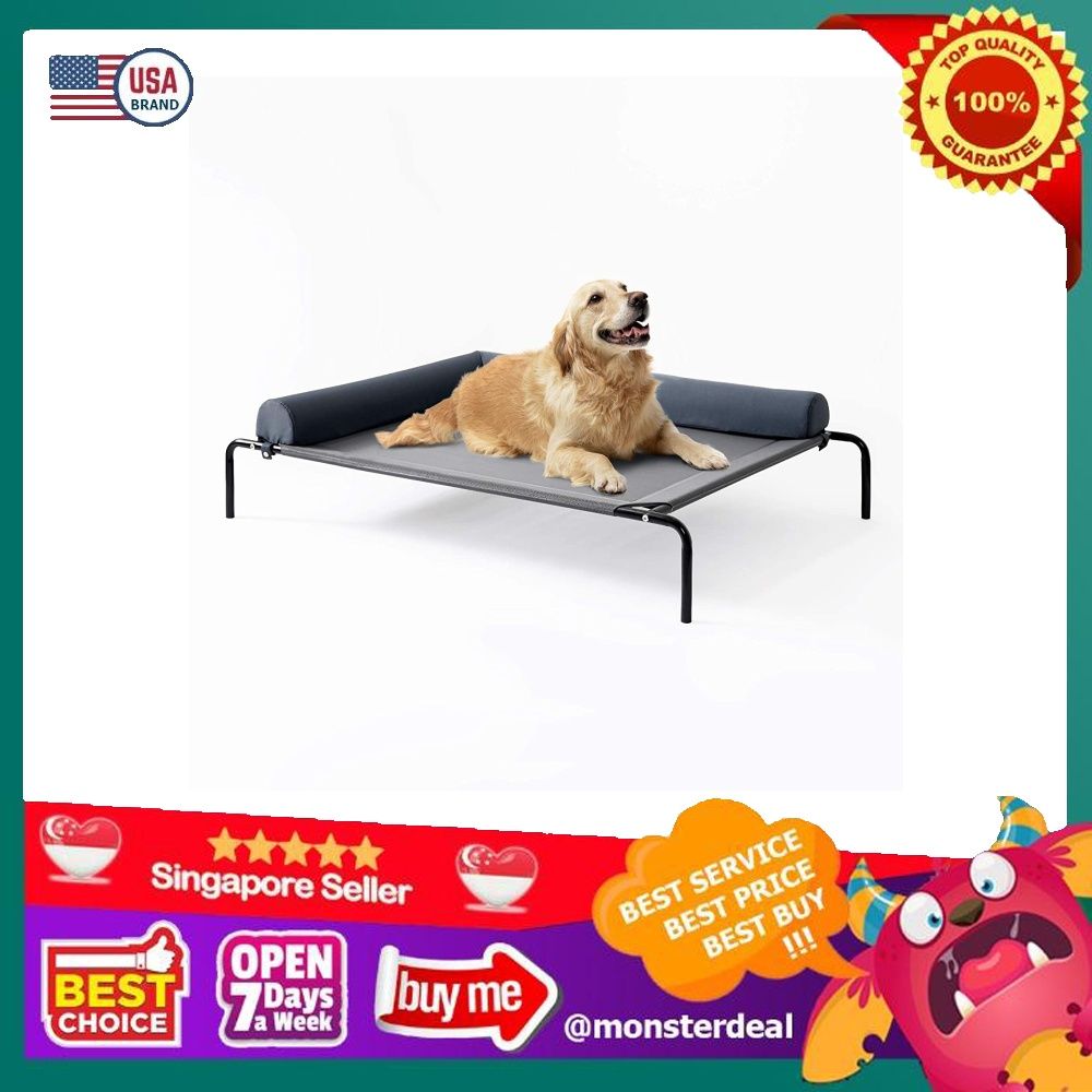 Love s cabin Bolster Elevated Dog Bed 49in Pet Dog Beds for Extra