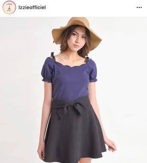 Lzzie Perry Black Skirt with inner tights (Size S)