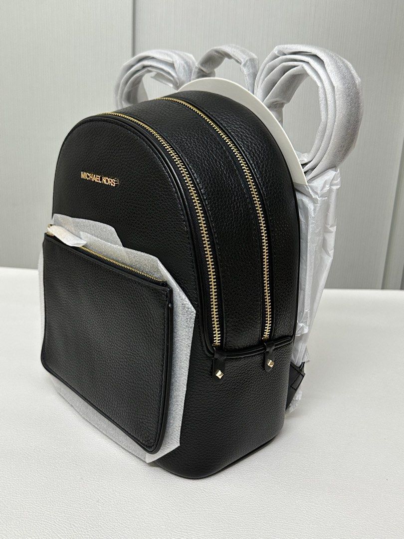 Michael Kors Adina Medium Pebbled Leather Backpack in Black and gold, Women's Fashion, Bags & Wallets, Backpacks on Carousell Michael Kors Adina Medium Pebbled Leather Backpack in Black and gold, Women's Fashion, Bags & Wallets, Backpacks on Carousell
