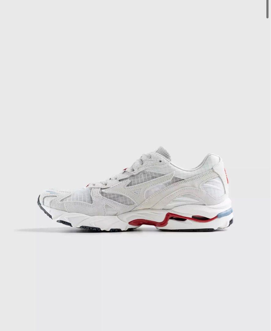 Mizuno x Highsnobiety – Wave Rider 10 White/Red US11.5, 男裝, 鞋