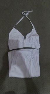 Morningsol Kiara Set White ( H&M ZARA PULL&BEAR BERSHKA LOLLIESTORY COLORBOX )