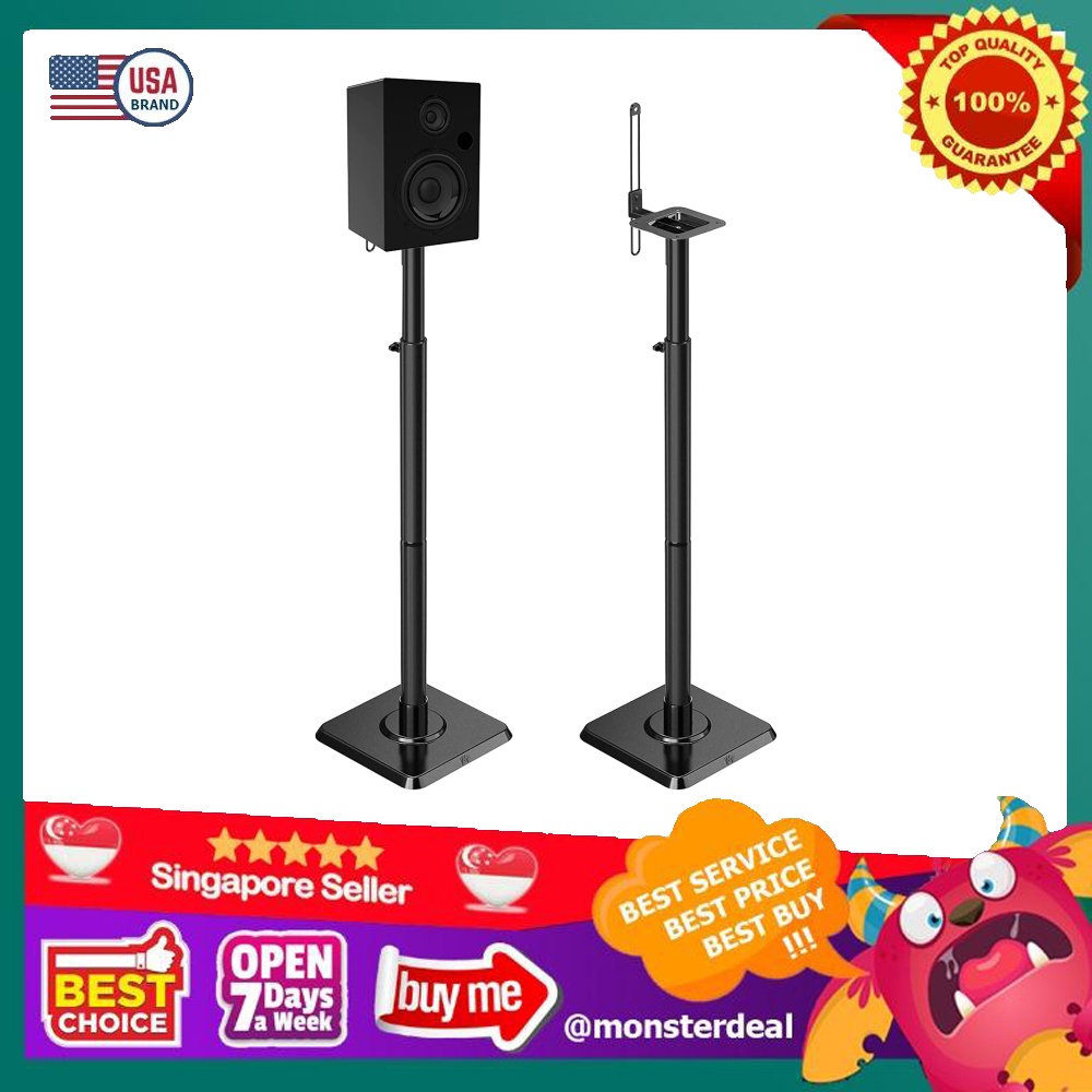 Mounting Dream Speaker Stands Height Adjustable Bookshelf Speaker Stand