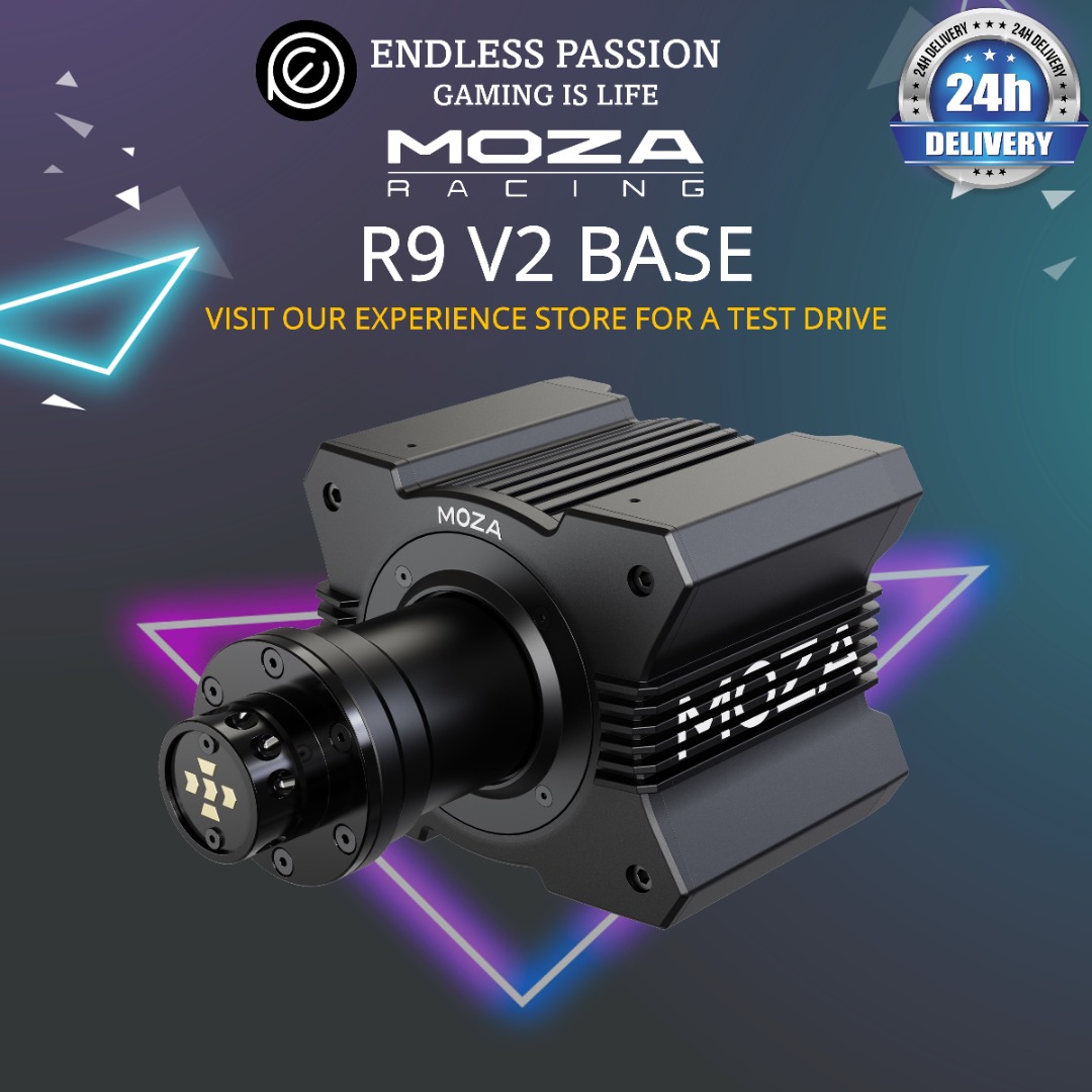 MOZA R9 V2 Direct Drive Wheelbase - PM FOR SPECIAL PRICE, Video Gaming ...