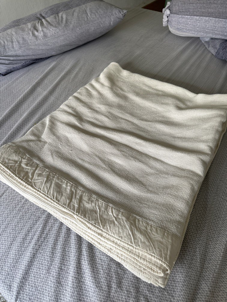 Muji 100 Indian Cotton Blanket, Furniture & Home Living, Bedding