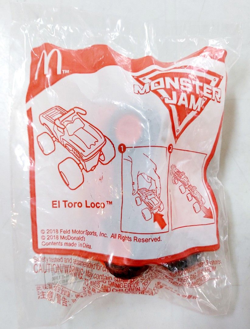 New Sealed McDonald s Happy Meal 2018 Feld Motor Sports El Toro Loco Hobbies Toys Toys Games on Carousell