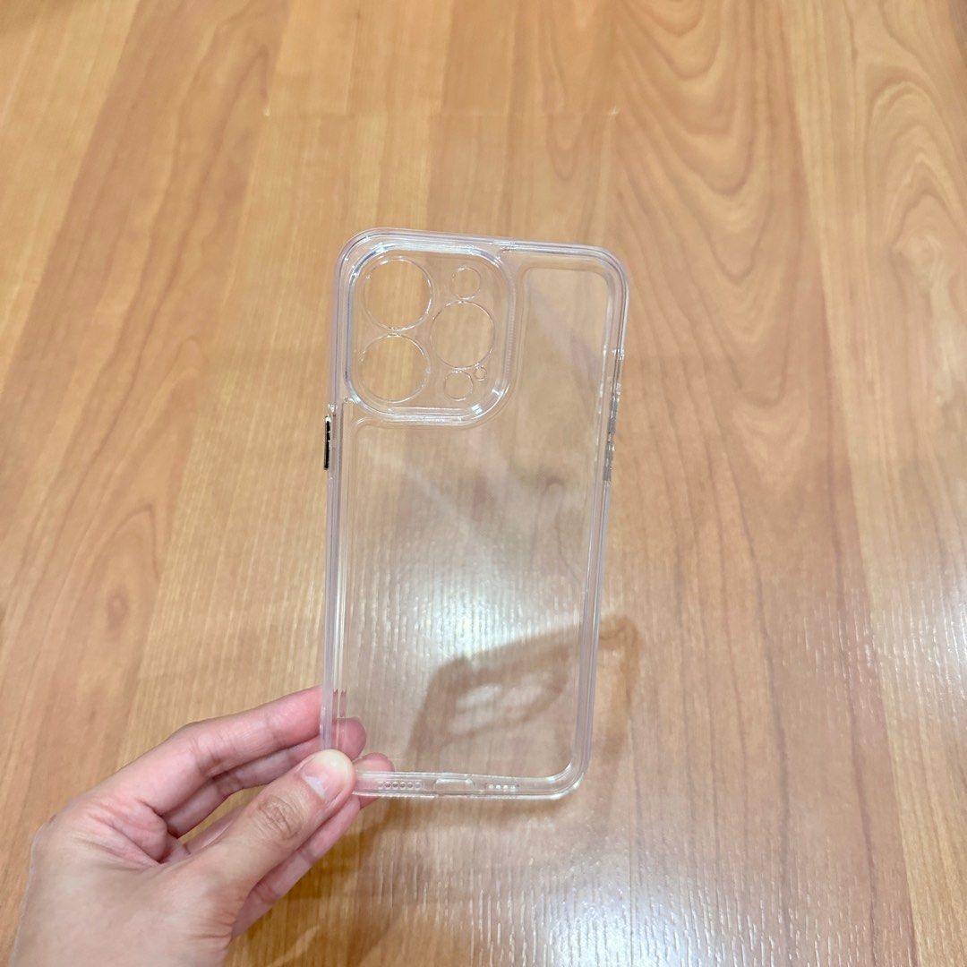 NEW Iphone 14 pro max clear case with side camera protector (Category: Cases & Sleeves) located in Manila. Submitted by mayrie.co (Listing ID 1222551166, Image 3). Description: 💜AVAILABLE💜 BRANDNEW.