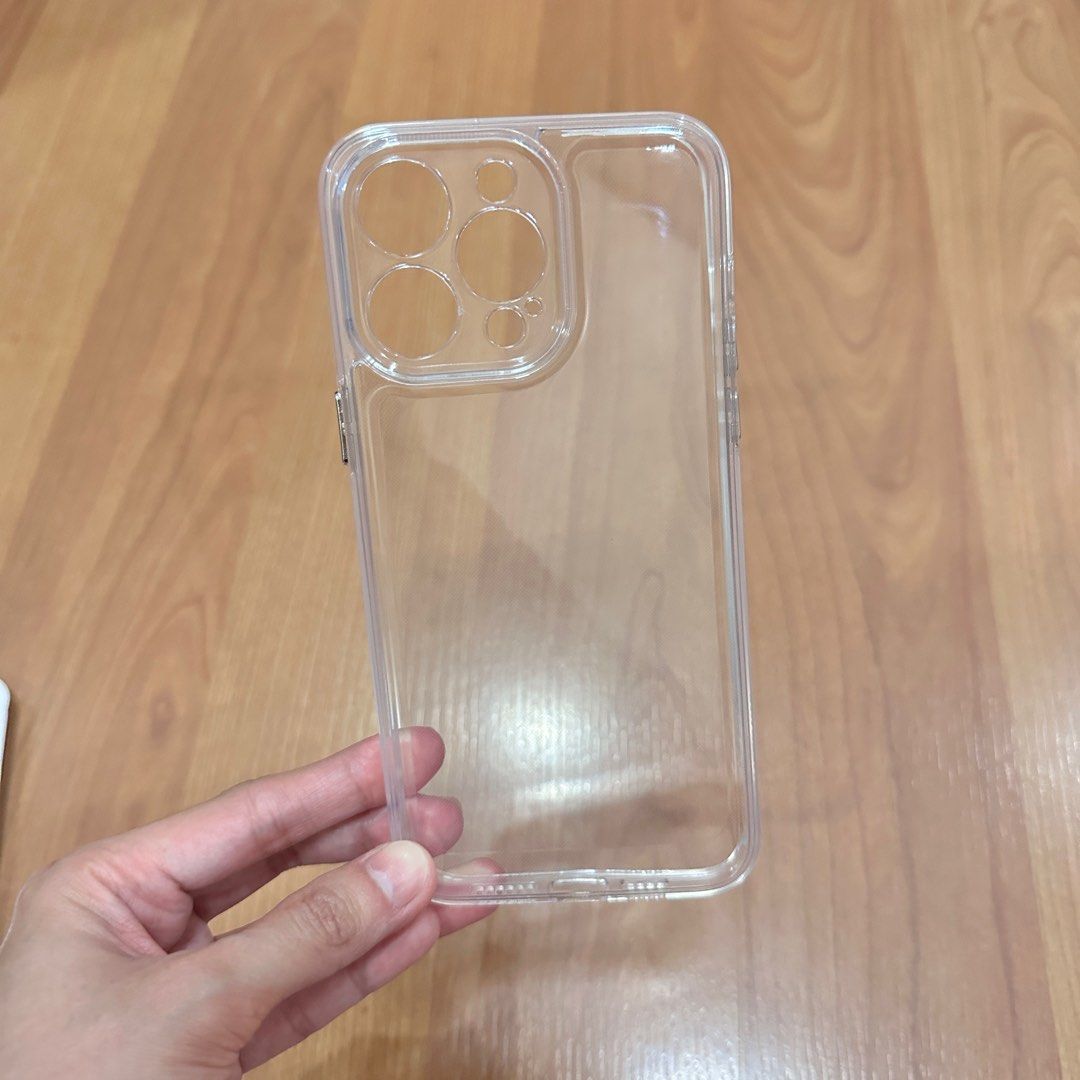 NEW Iphone 14 pro max clear case with side camera protector (Category: Cases & Sleeves) located in Manila. Submitted by mayrie.co (Listing ID 1222551166, Image 2). Description: 💜AVAILABLE💜 BRANDNEW.