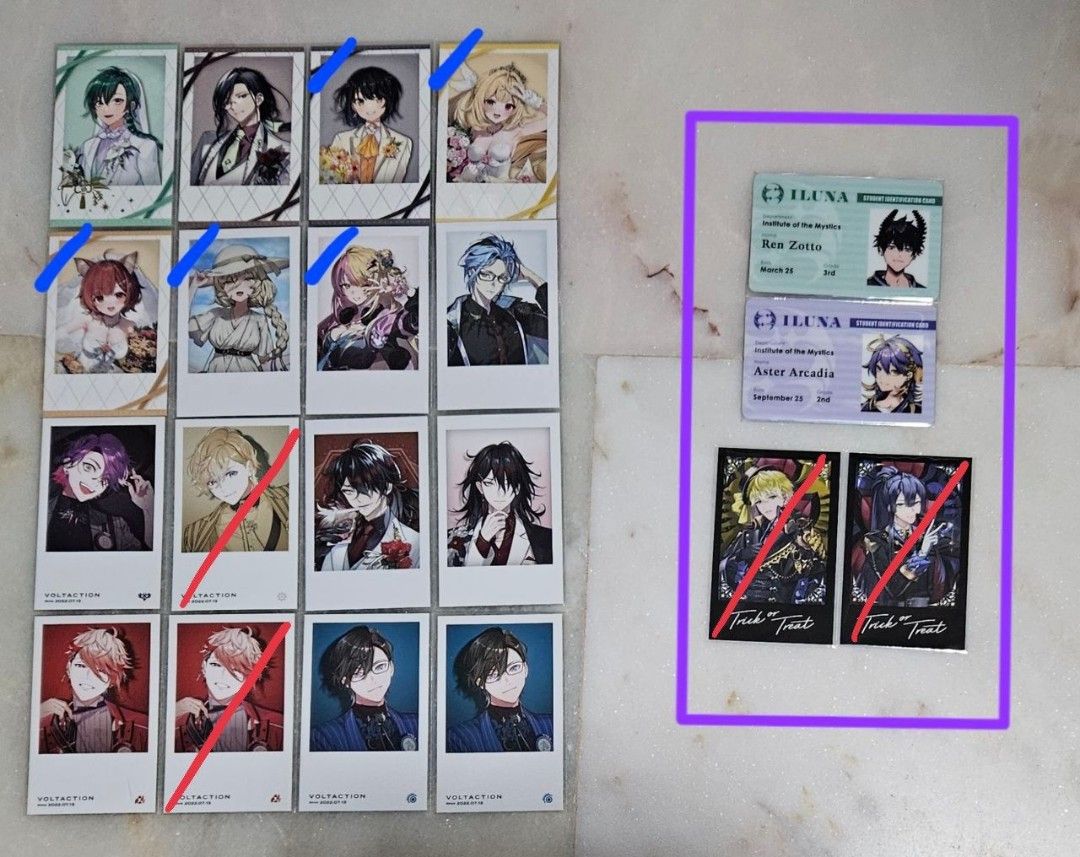 Nijisanji Cheki/Snapshot/ID card, Hobbies & Toys, Memorabilia ...
