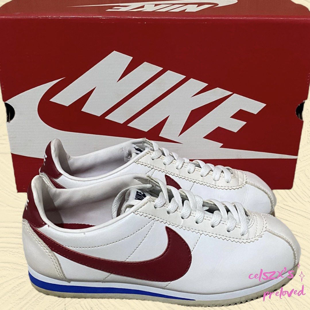 nike classic cortez trainers in retro leather