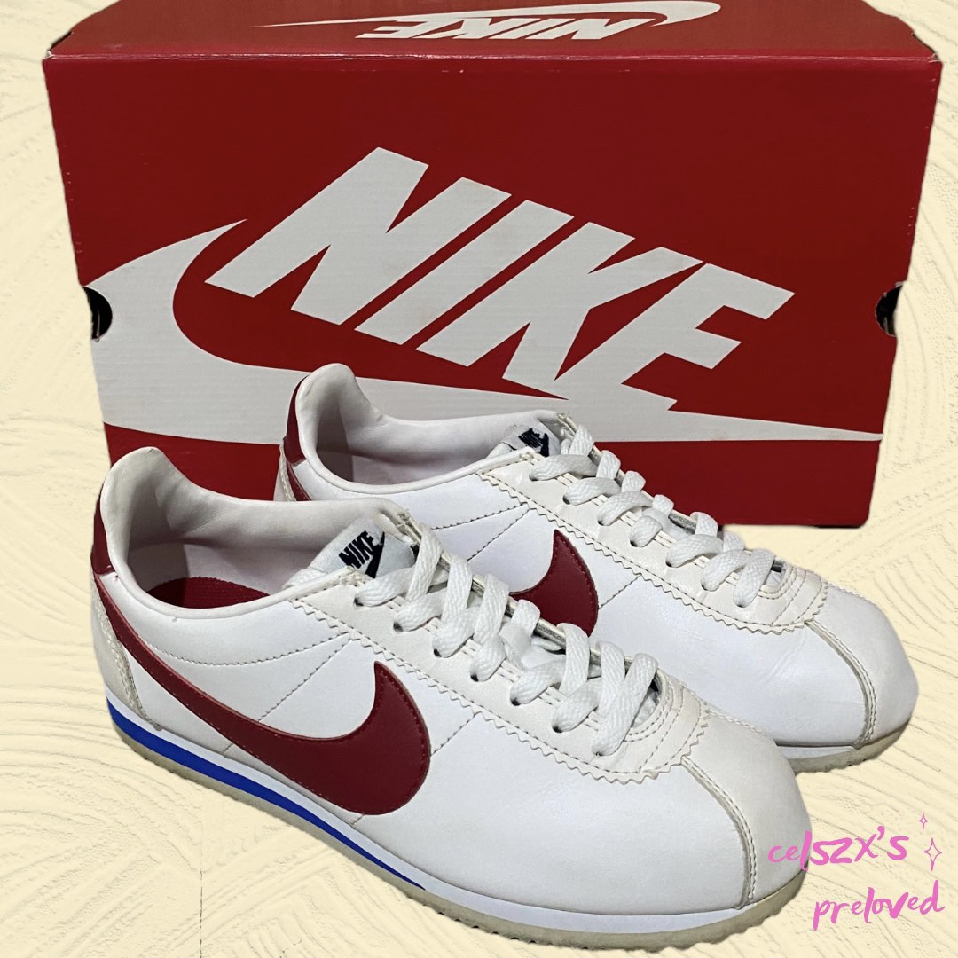 nike classic cortez trainers in retro leather