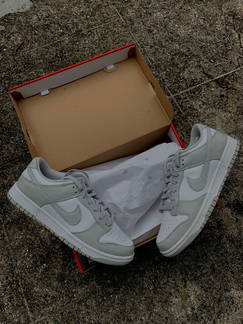 dunk low gray fog