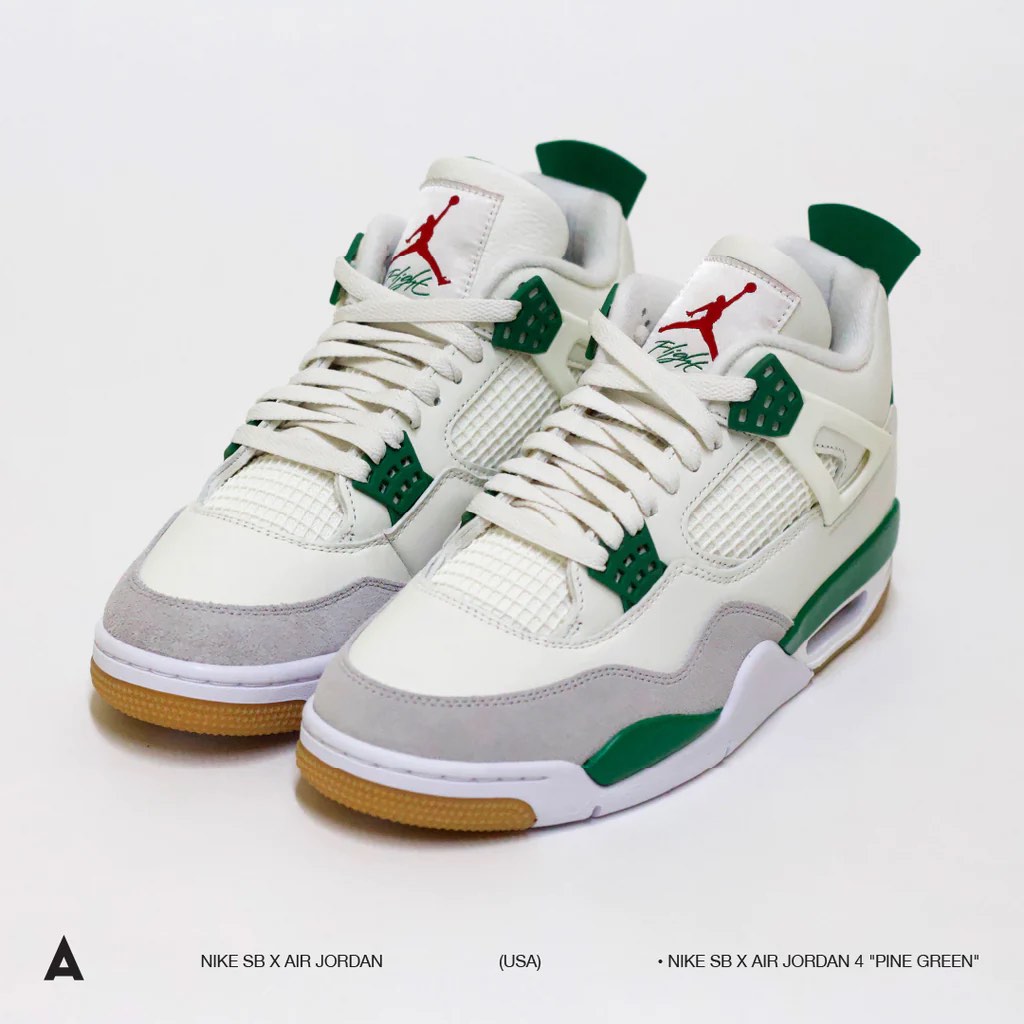 NIKE SB X JORDAN 4 PINE GREEN, Men's Fashion, Footwear, Sneakers