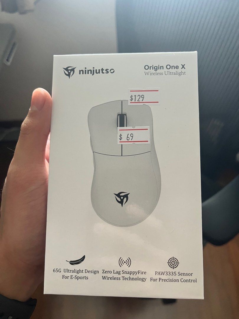Ninjusto Orgin One X Wireless Ultralight Gaming Mouse, Computers & Tech ...