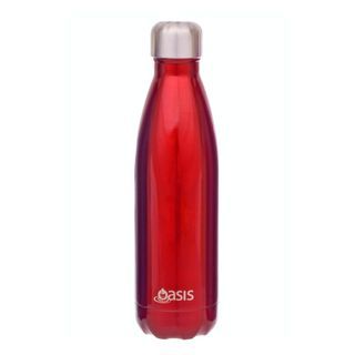 Oasis Stainless Steel Insulated Water Bottle 500ML Red