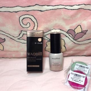 (OC10可換) 正品 9.5成新 #OC20 MAQuillAGE 心機彩妝 水蜜光精華無瑕粉底 25ml 牛奶粉底 贈資生堂蜂蜜香皂x2（watashi+資生堂官方店購入）