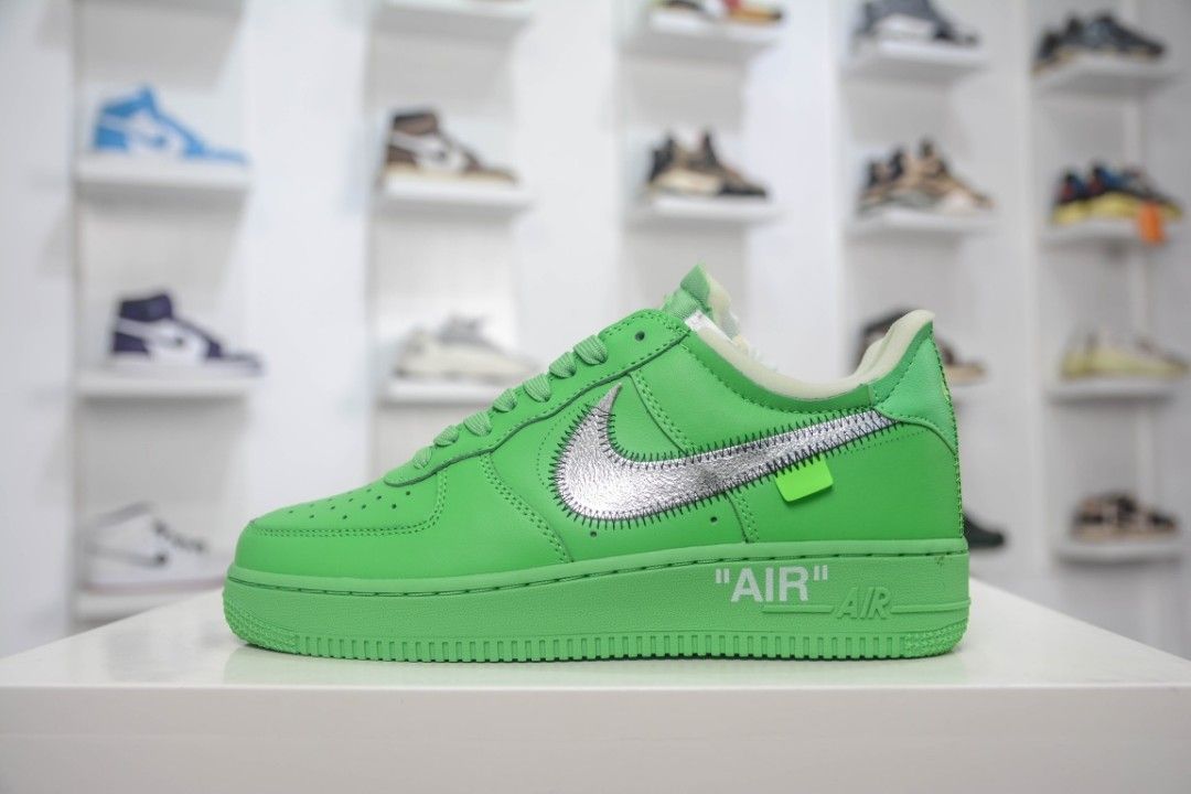 Off White Air Force 1 Low Brooklyn Green - Size 5 - DX1419 300