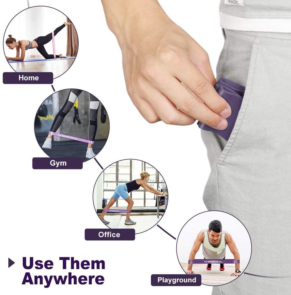 Loop Bands Set in 5 Strengths incl. Carrying Bag