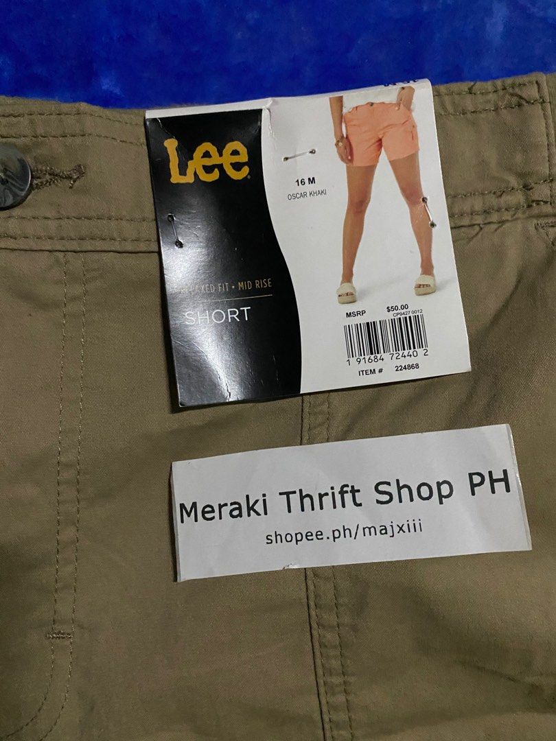 Lee Women's Size Flex to Go Mid Rise Seamed Cargo Pant, Dark Khaki
