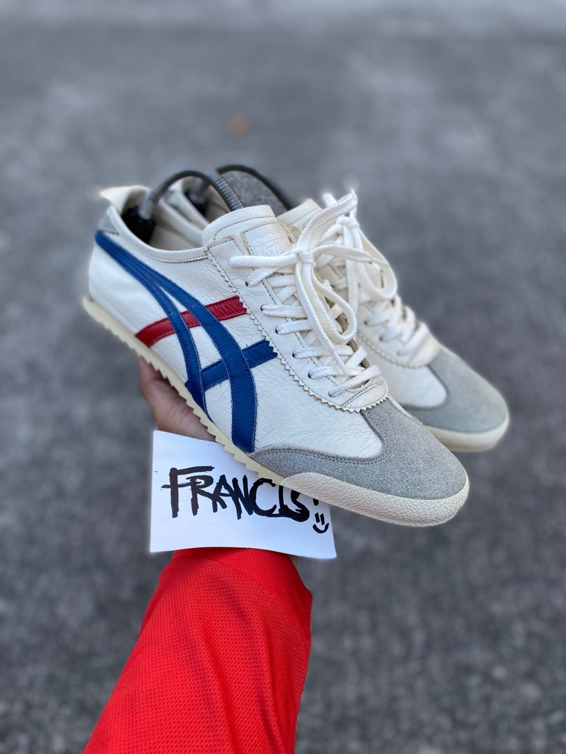 Asics onitsuka tiger white blue red nippon store